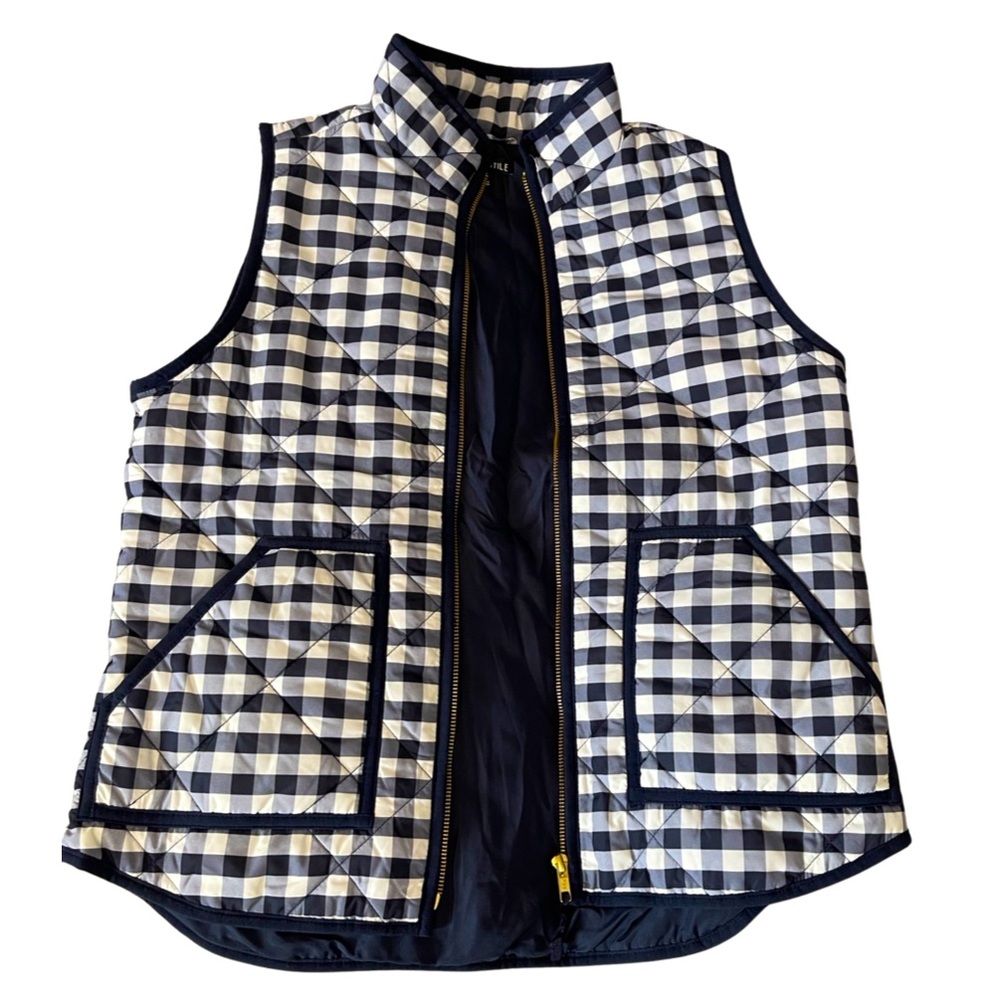 J. Crew Blue and white Vest women Brand New size small